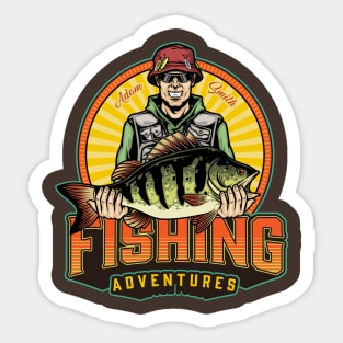 Fishing Adventures, Adam Smith Sticker